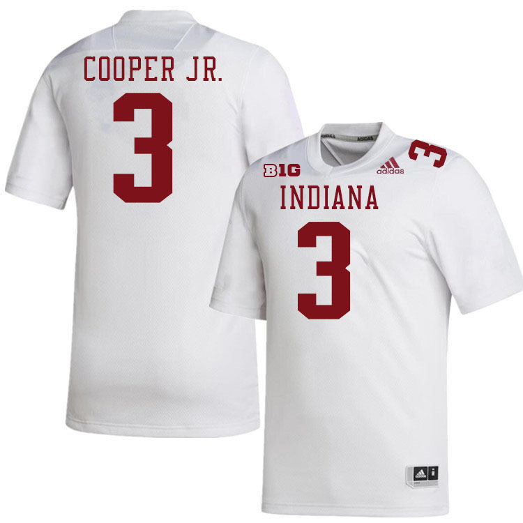 #3 Omar Cooper Jr. Indiana Hoosiers Football Jeresys College Apparels,Uniforms Stitched-White